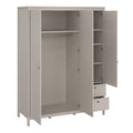 Madrid Wardrobe with 2 Doors + 1 Mirror Door + 2 Drawers in Cashmere - image 5