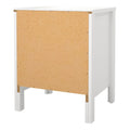 Madrid Bedside Table 2 Drawers in White - image 4
