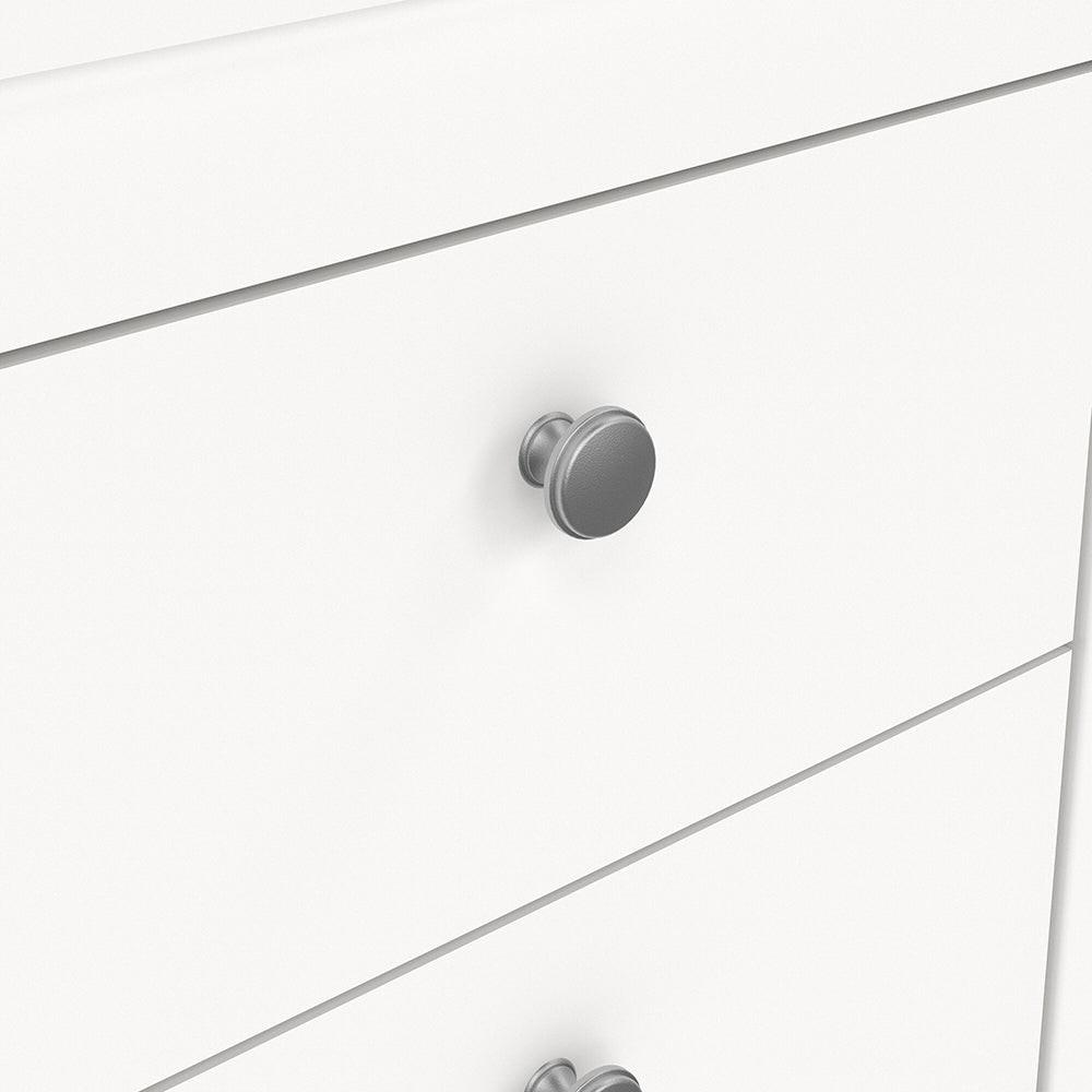 Madrid Bedside Table 2 Drawers in White - image 9