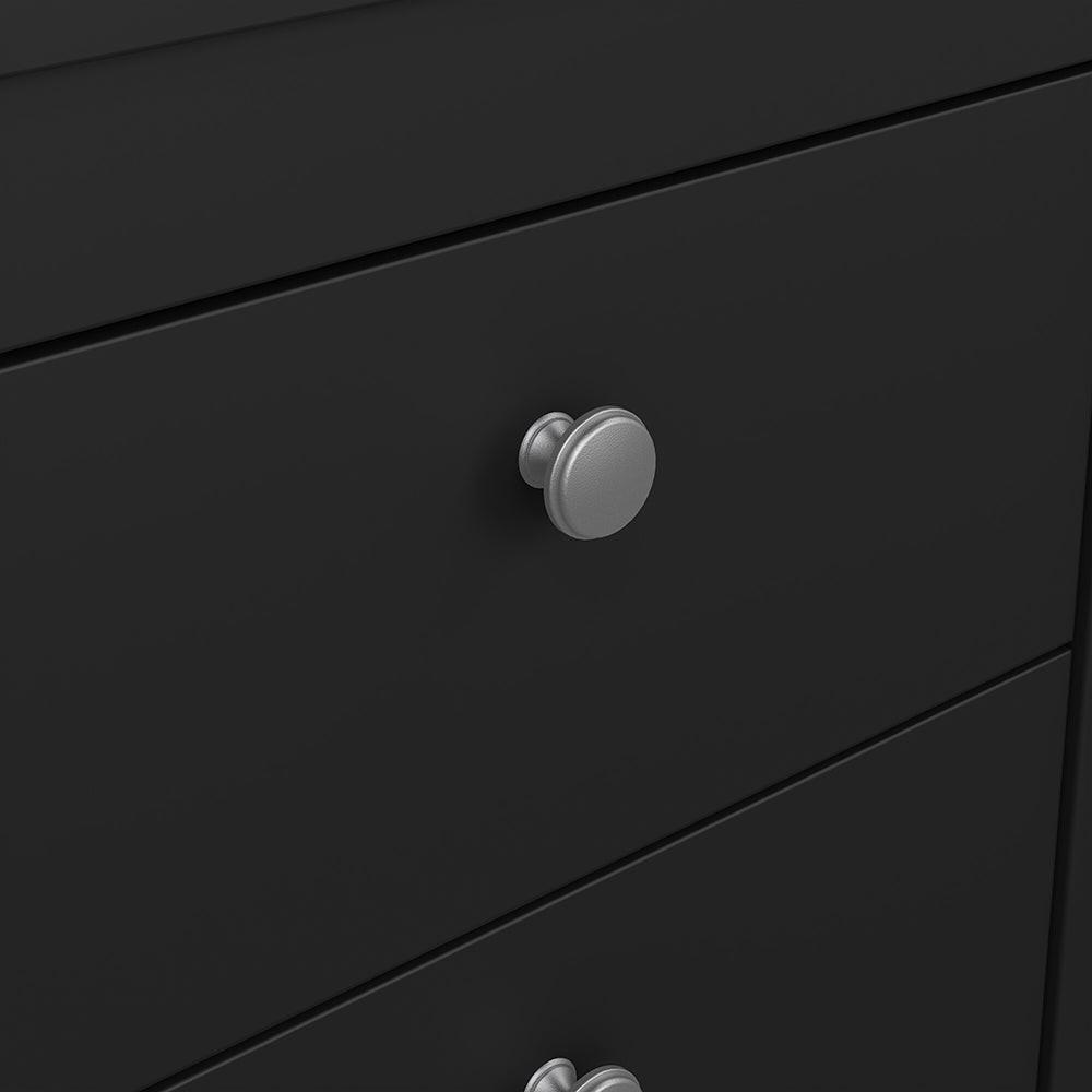 Madrid Bedside Table 2 Drawers in Matt Black - image 9