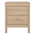 Madrid Bedside Table 2 Drawers in Jackson Hickory Oak - image 2