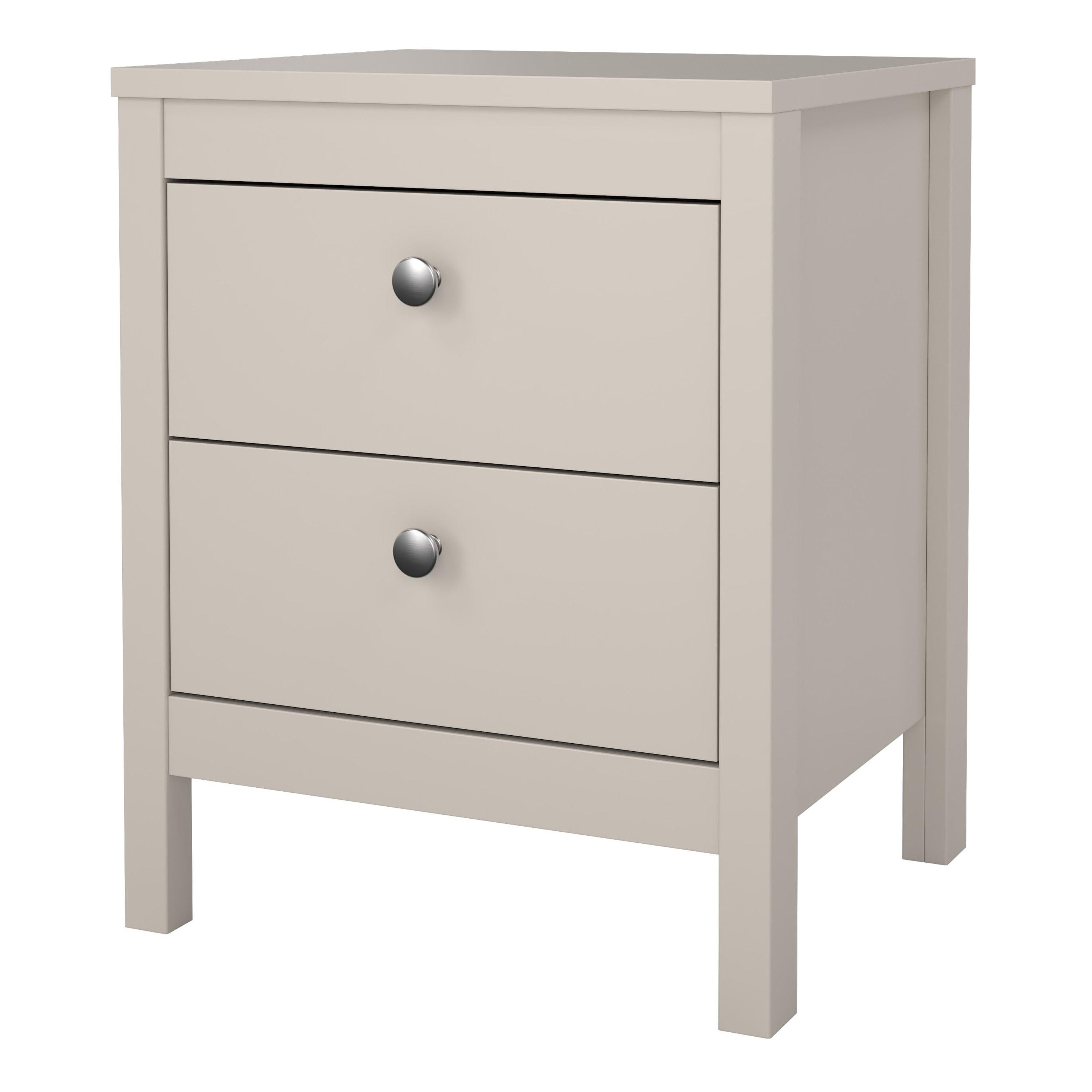 Madrid Bedside Table 2 Drawers in Cashmere - image 3