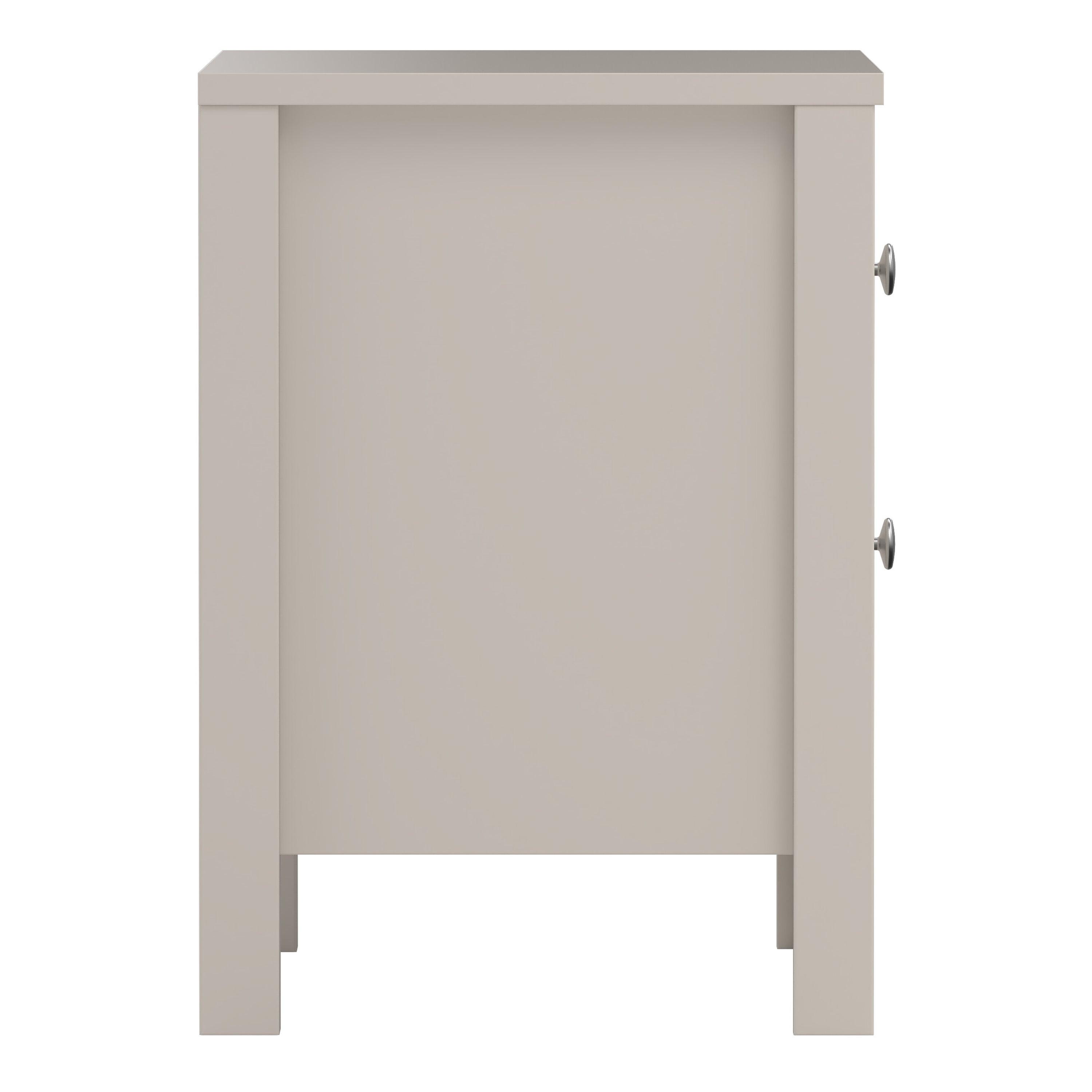 Madrid Bedside Table 2 Drawers in Cashmere - image 4