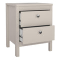 Madrid Bedside Table 2 Drawers in Cashmere - image 5