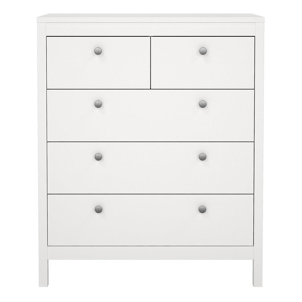 Madrid Chest 3+2 Drawers in White - image 2