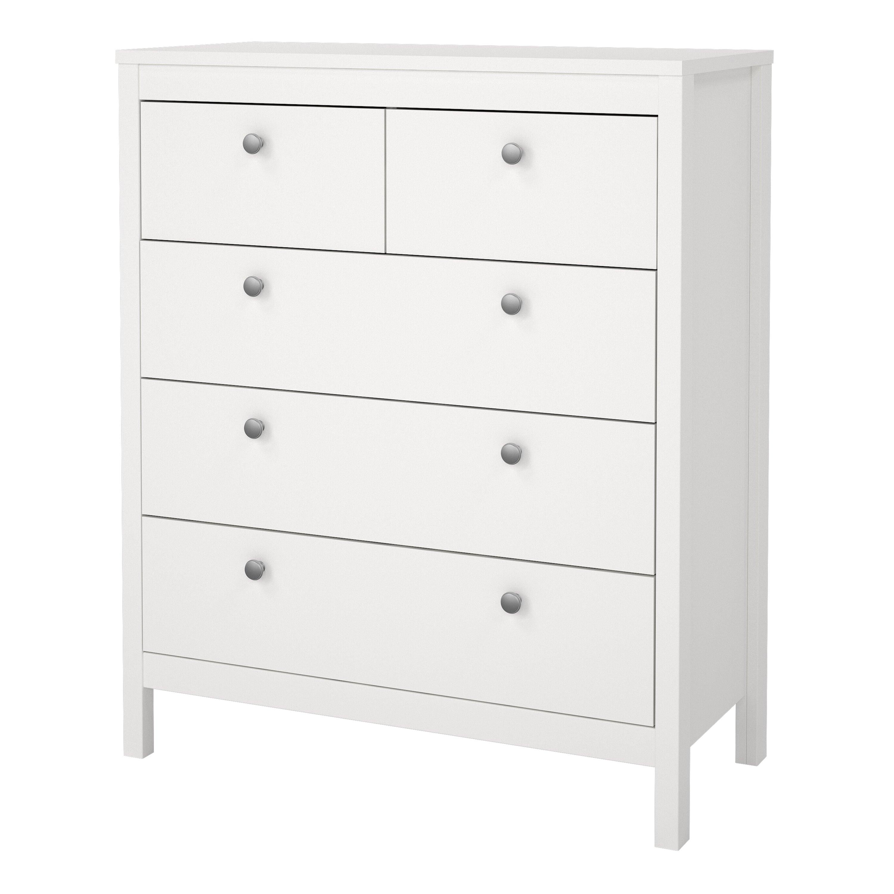 Madrid Chest 3+2 Drawers in White - image 3