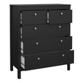 Madrid Chest 3+2 Drawers in Matt Black - image 5