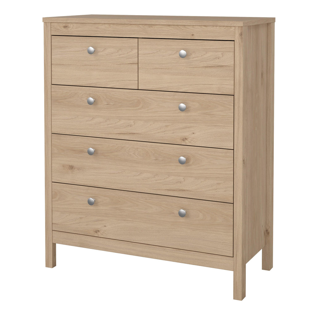 Madrid Chest 3+2 Drawers in Jackson Hickory Oak - image 3