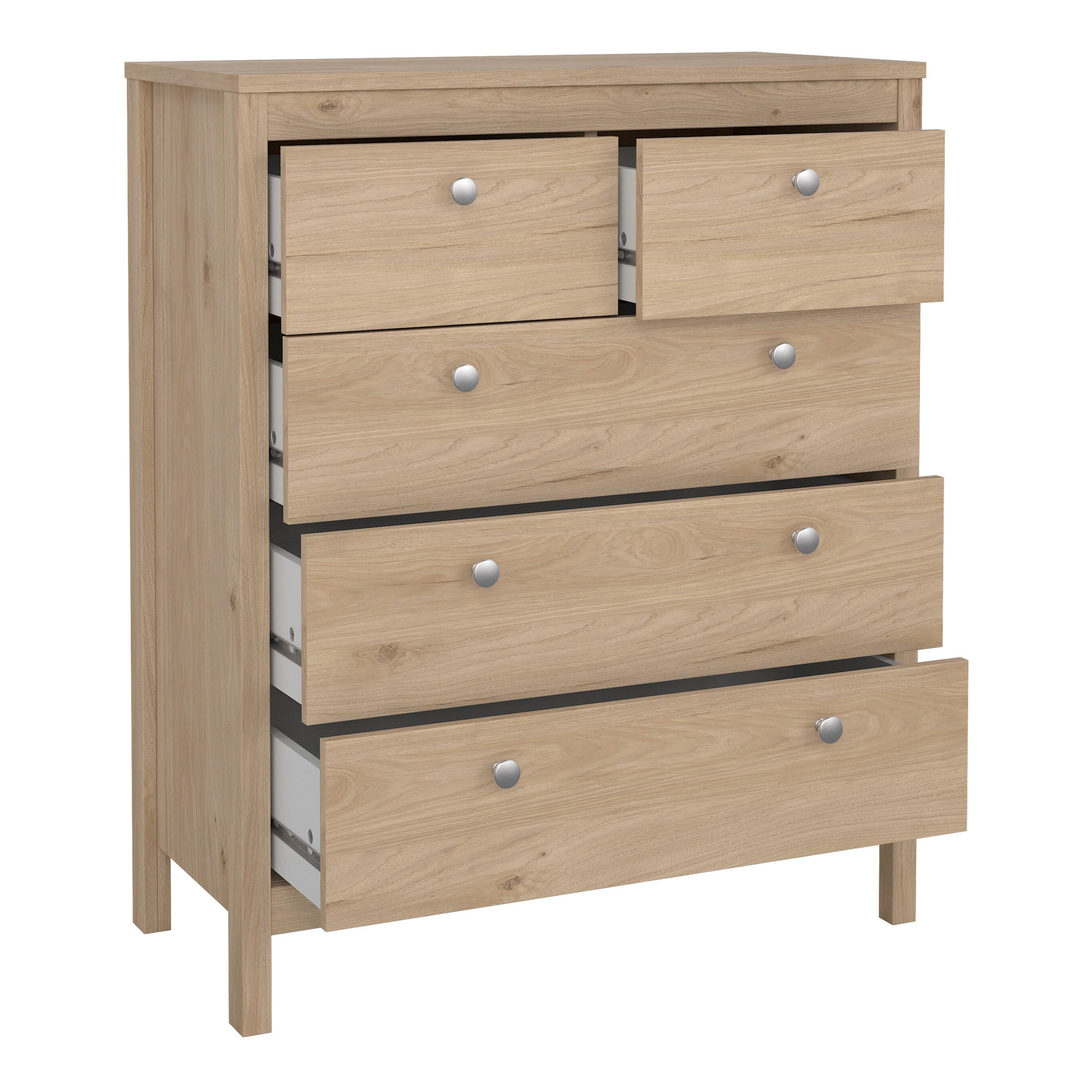 Madrid Chest 3+2 Drawers in Jackson Hickory Oak - image 5