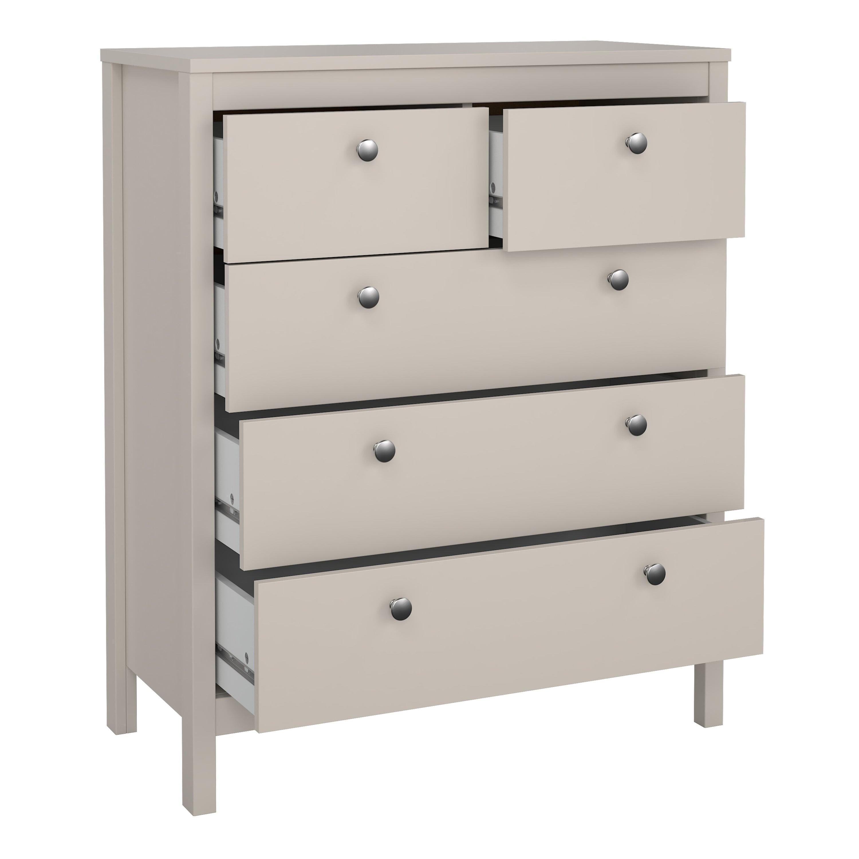 Madrid Chest 3+2 Drawers in Cashmere - image 5