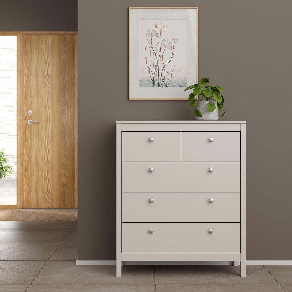 Madrid Chest 3+2 Drawers in Cashmere - image 8