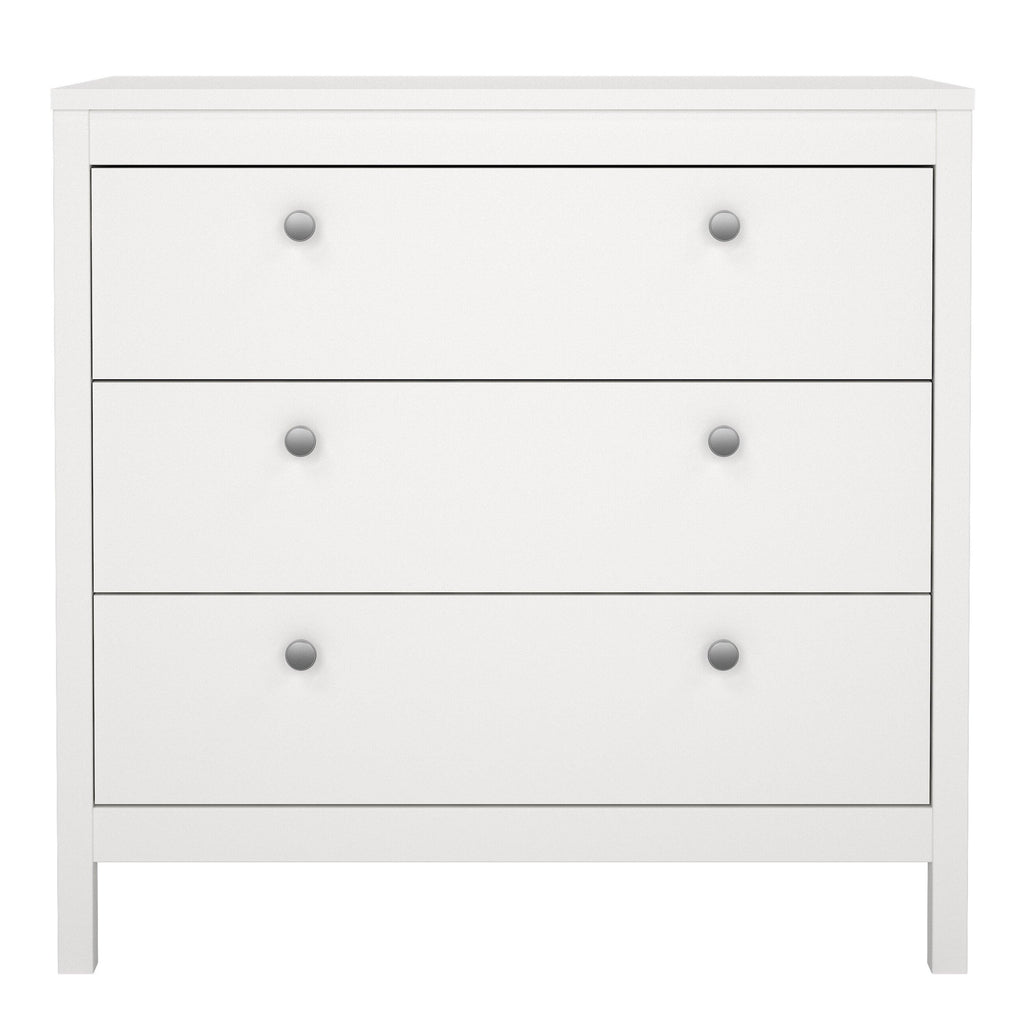 Madrid Chest 3 Drawers in White - image 2