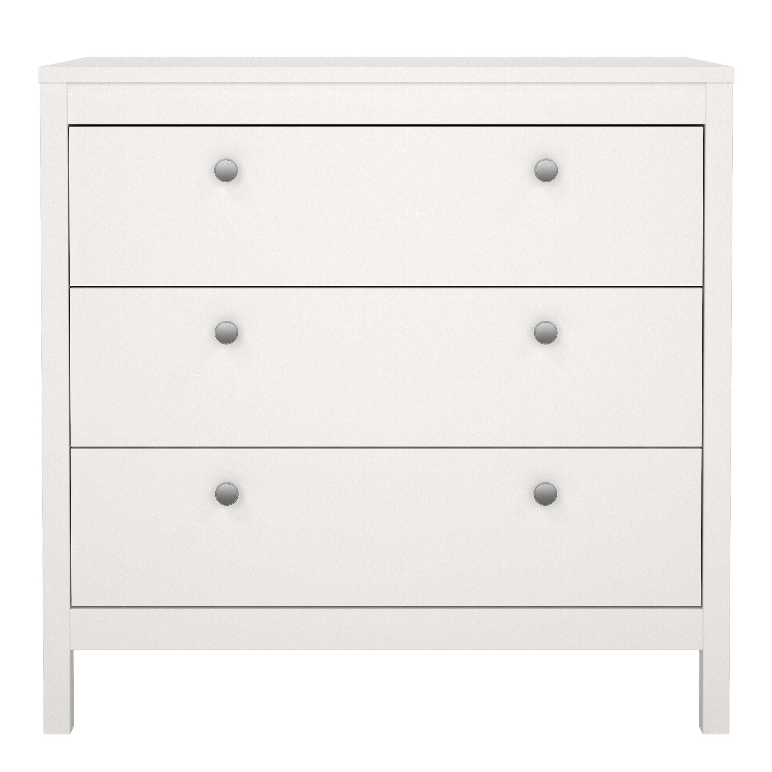 Madrid Chest 3 Drawers in White - image 2