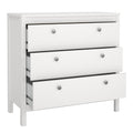 Madrid Chest 3 Drawers in White - image 5