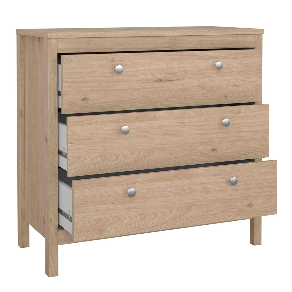 Madrid Chest 3 Drawers in Jackson Hickory Oak - image 5