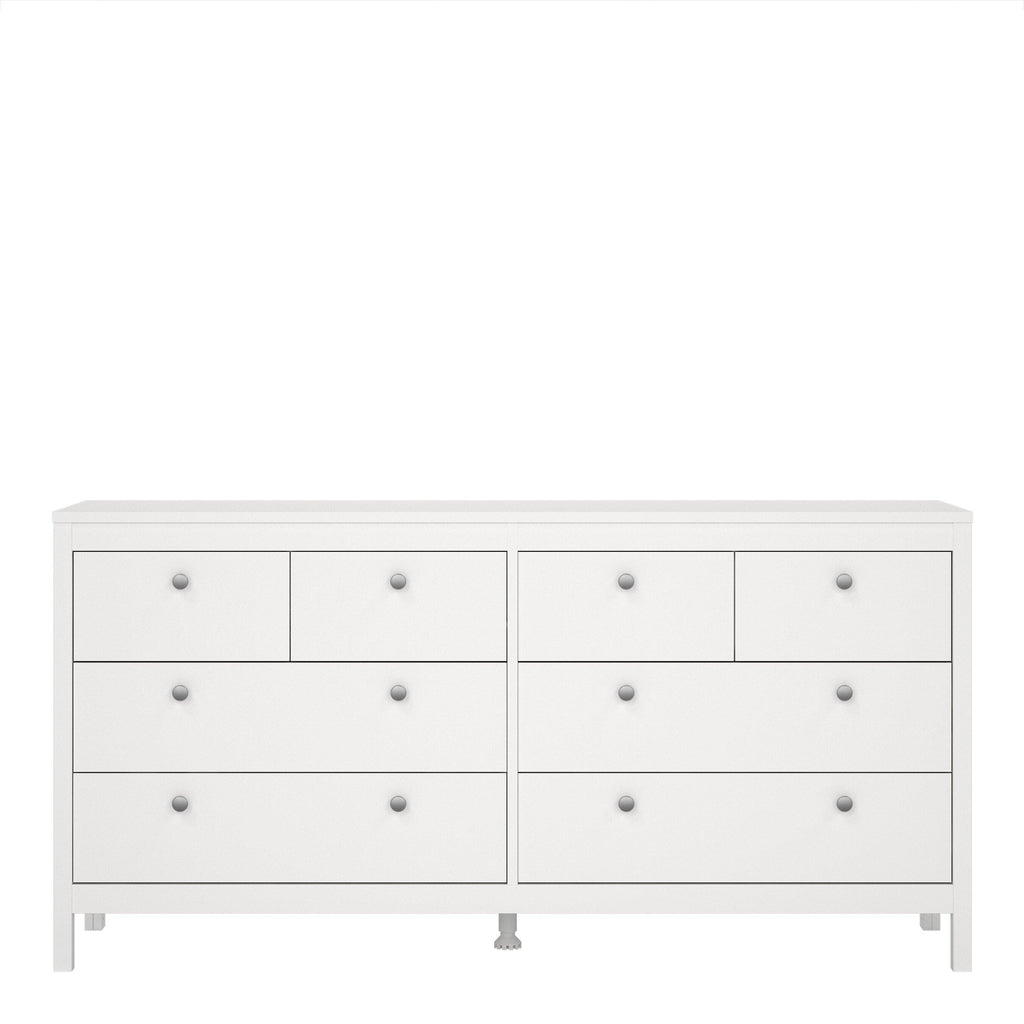 Madrid Double Dresser 4+4 Drawers in White - image 2