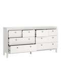 Madrid Double Dresser 4+4 Drawers in White - image 5