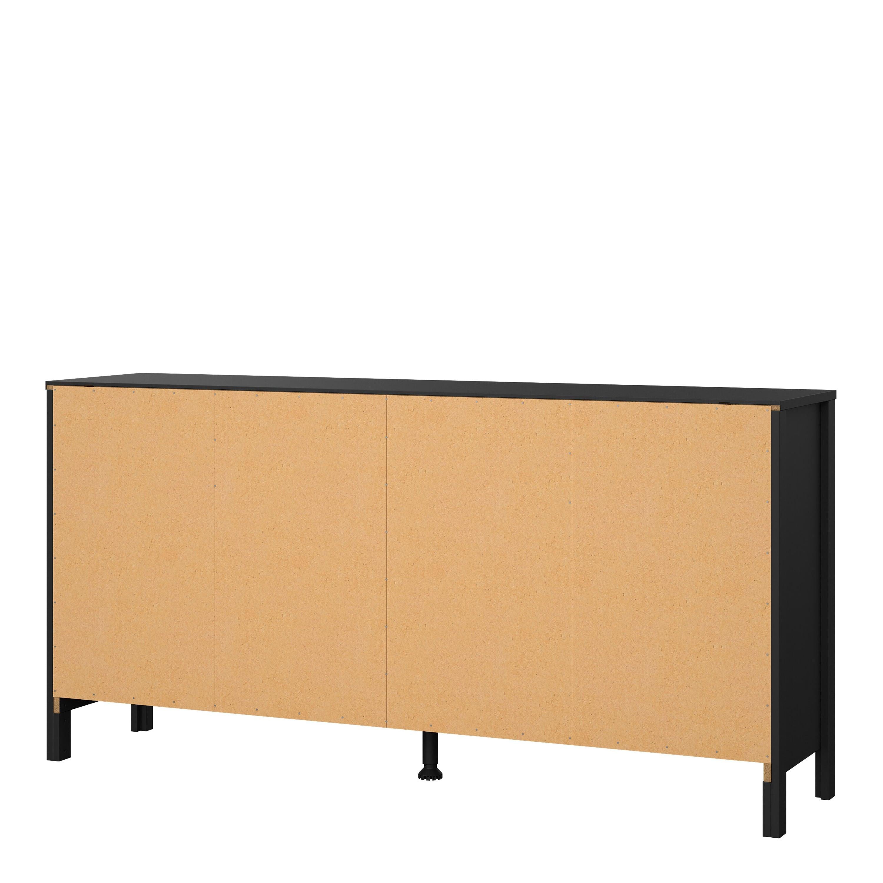 Madrid Double Dresser 4+4 Drawers in Matt Black - image 4