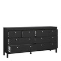 Madrid Double Dresser 4+4 Drawers in Matt Black - image 5
