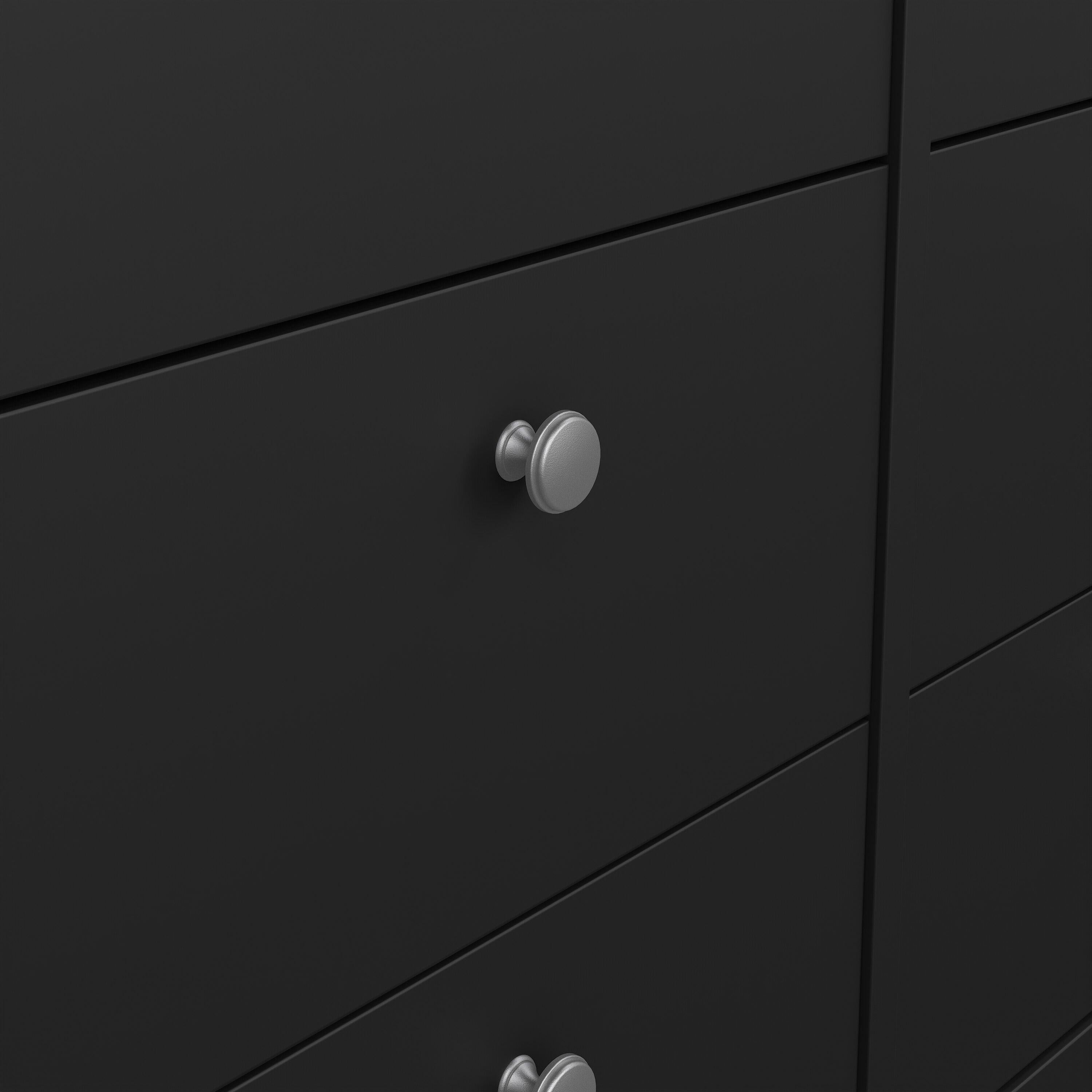 Madrid Double Dresser 4+4 Drawers in Matt Black - image 8