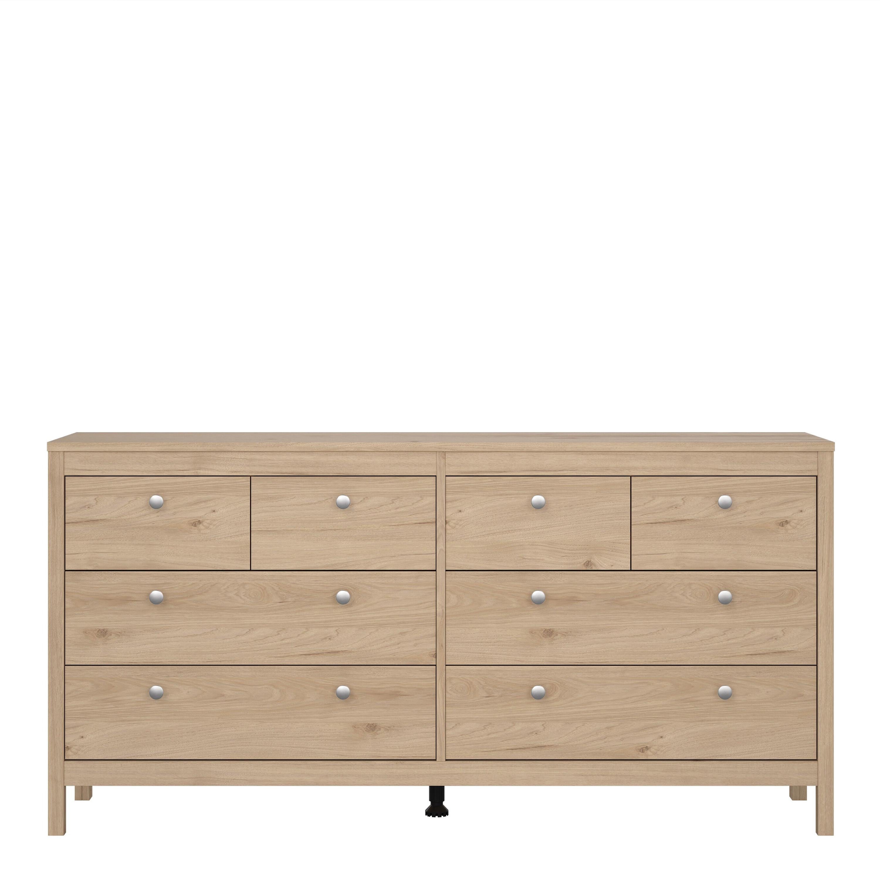 Madrid Double Dresser 4+4 Drawers in Jackson Hickory Oak - image 2