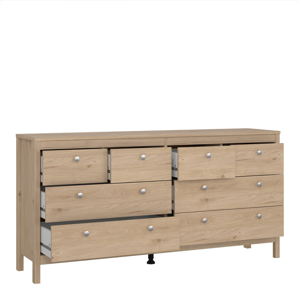 Madrid Double Dresser 4+4 Drawers in Jackson Hickory Oak - image 5