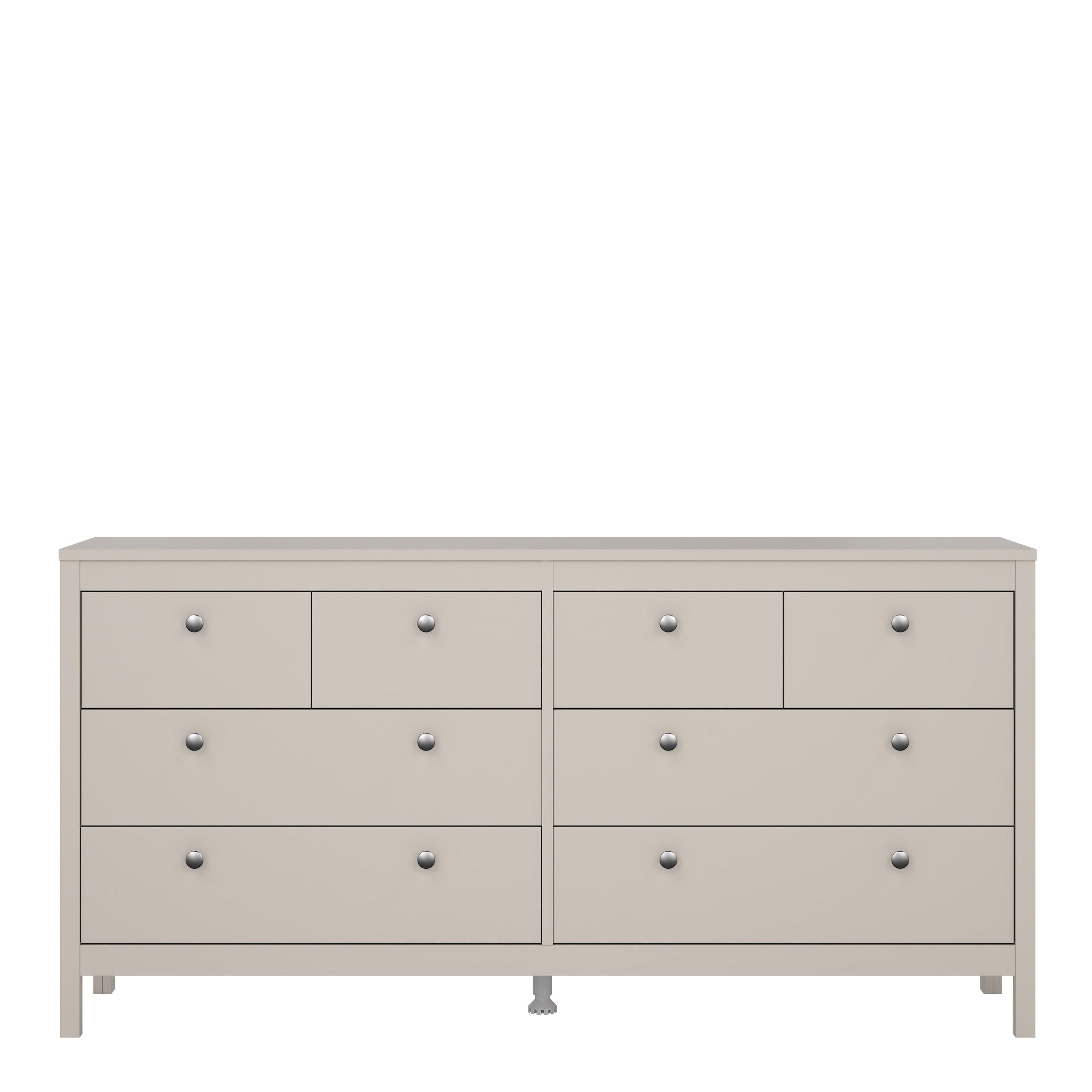 Madrid Double Dresser 4+4 Drawers in Cashmere - image 2