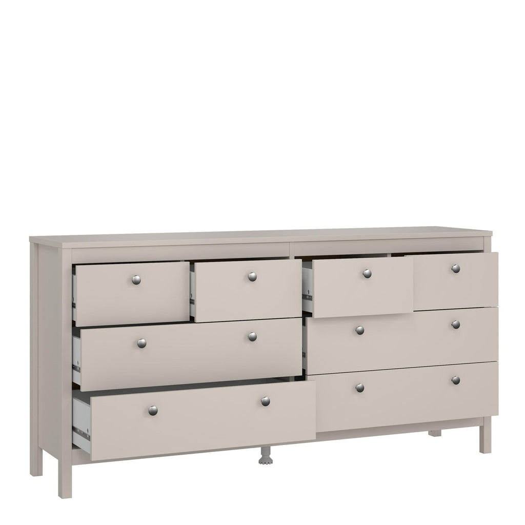 Madrid Double Dresser 4+4 Drawers in Cashmere - image 5