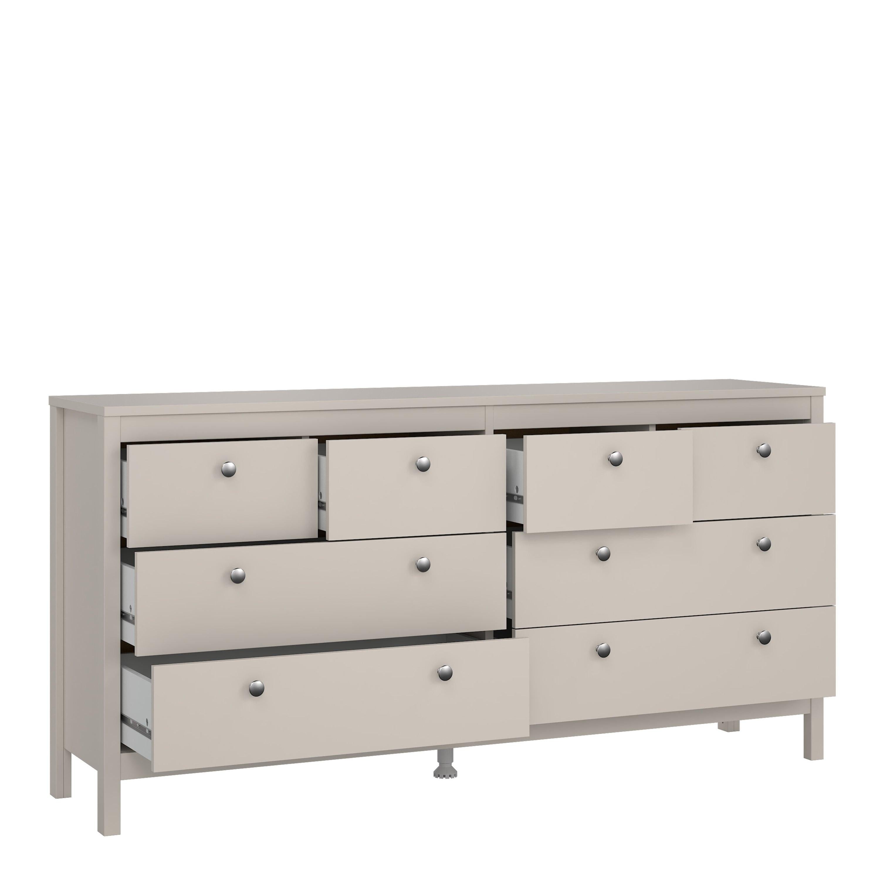 Madrid Double Dresser 4+4 Drawers in Cashmere - image 5