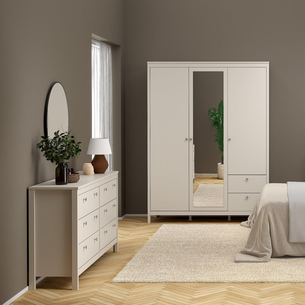 Madrid Double Dresser 4+4 Drawers in Cashmere - image 6
