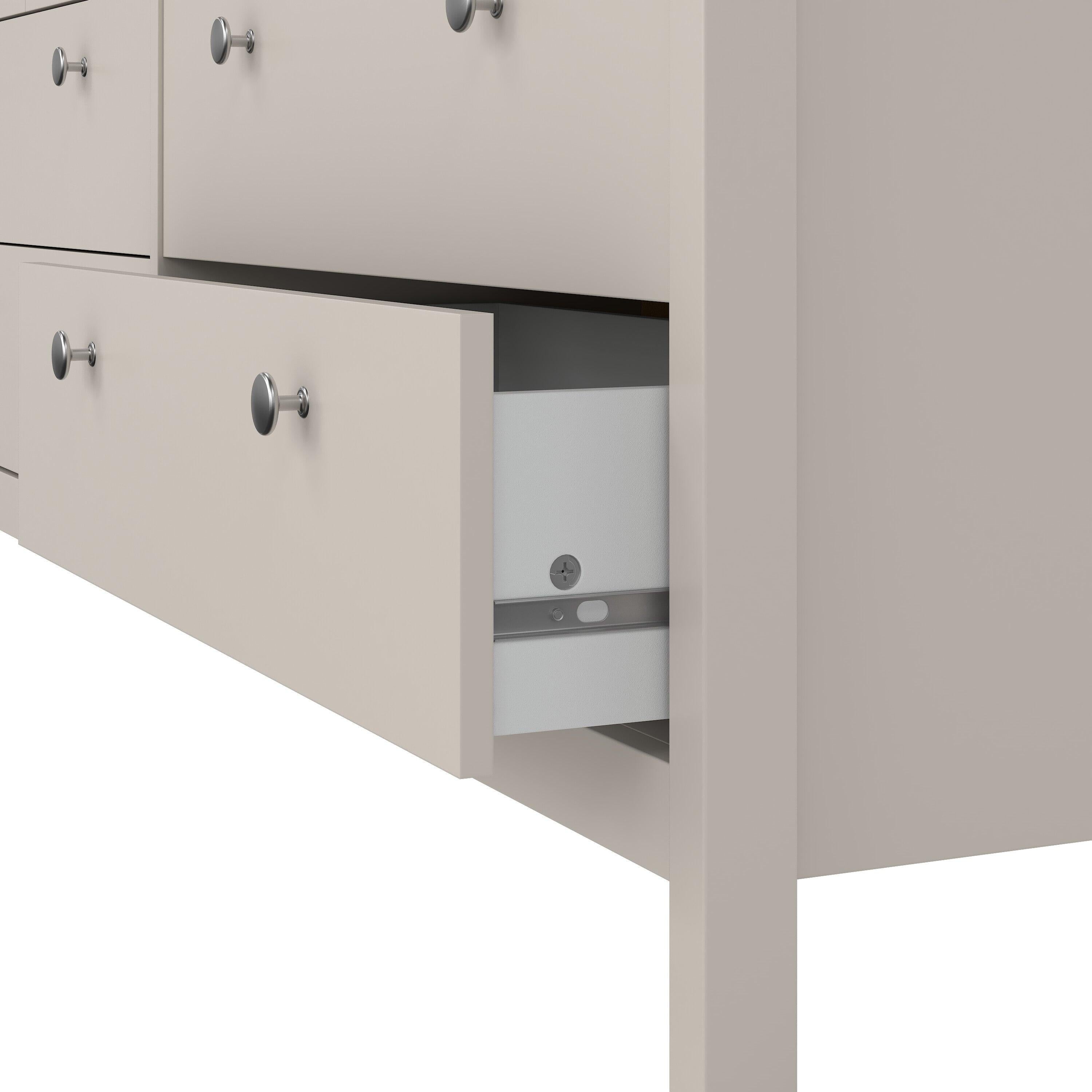Madrid Double Dresser 4+4 Drawers in Cashmere - image 9