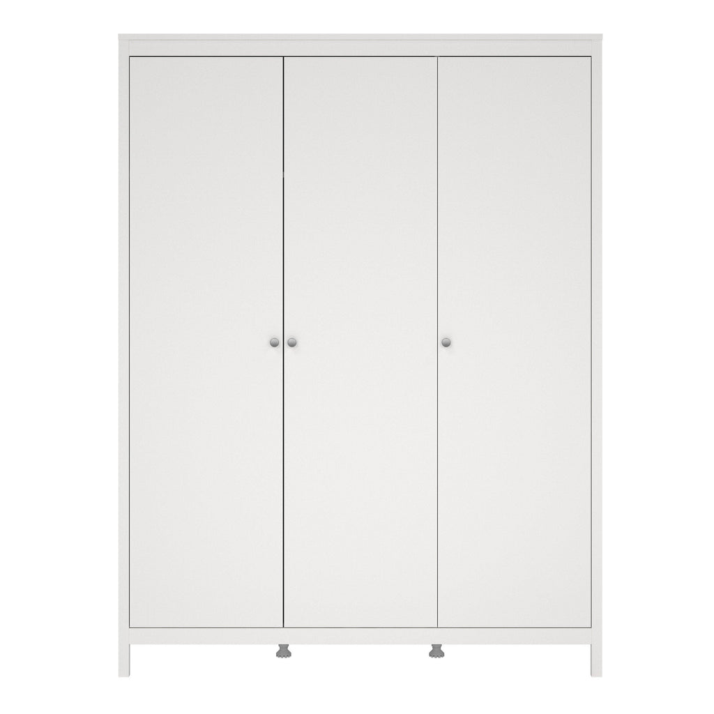 Madrid Wardrobe with 3 Doors in White - image 2
