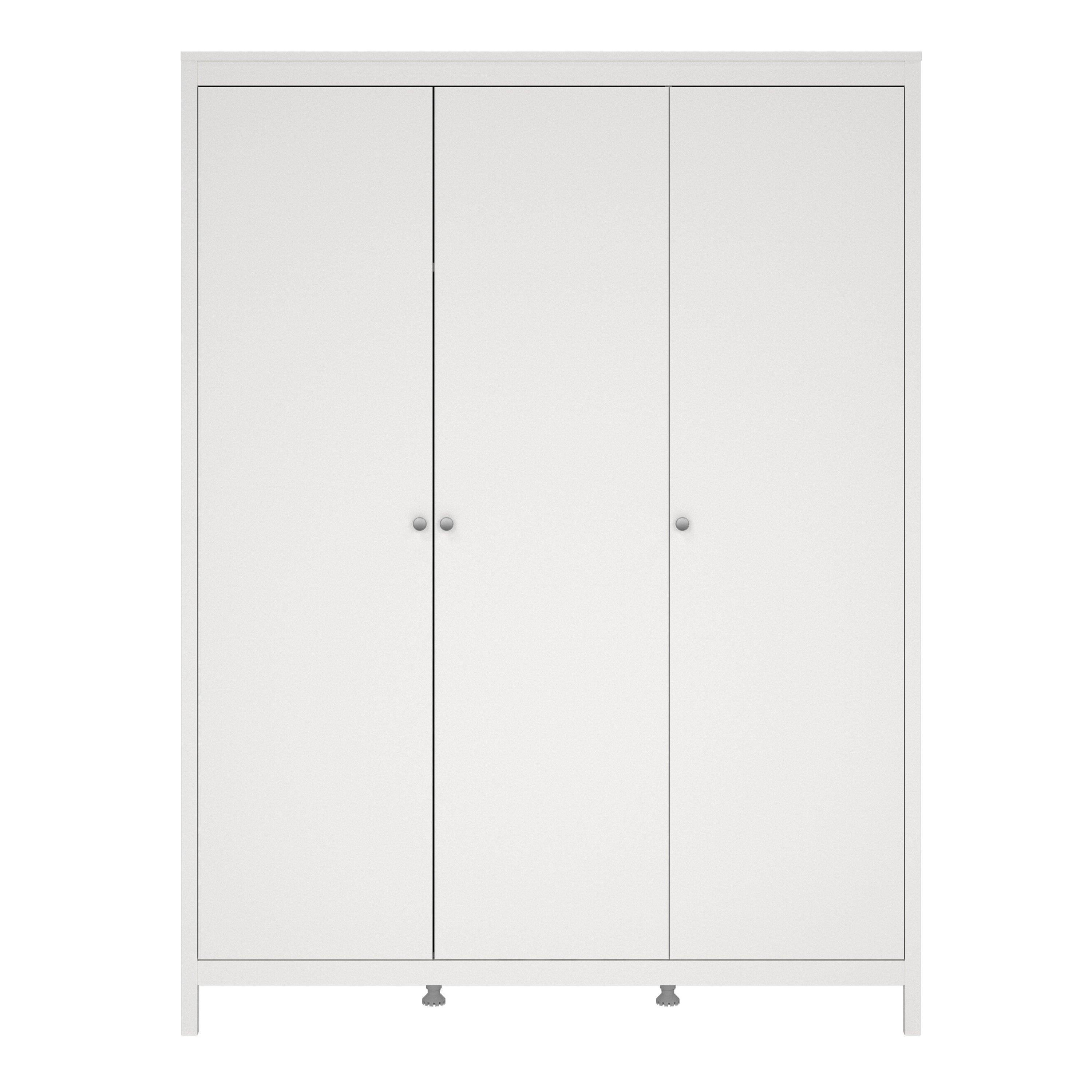 Madrid Wardrobe with 3 Doors in White - image 2