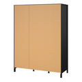 Madrid Wardrobe with 3 Doors in Matt Black - image 4