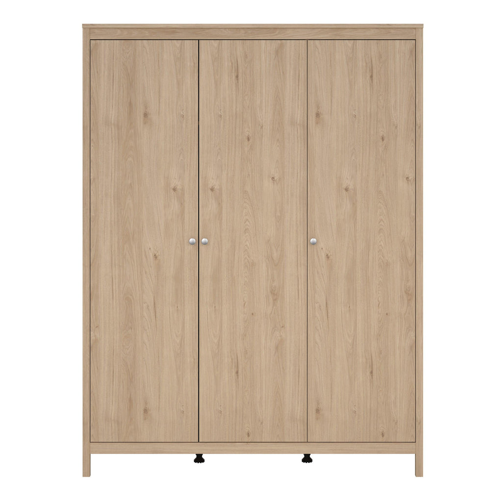 Madrid Wardrobe with 3 Doors in Jackson Hickory Oak - image 2