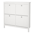 Madrid Shoe Cabinet 4 Flip Down Doors in White - image 3