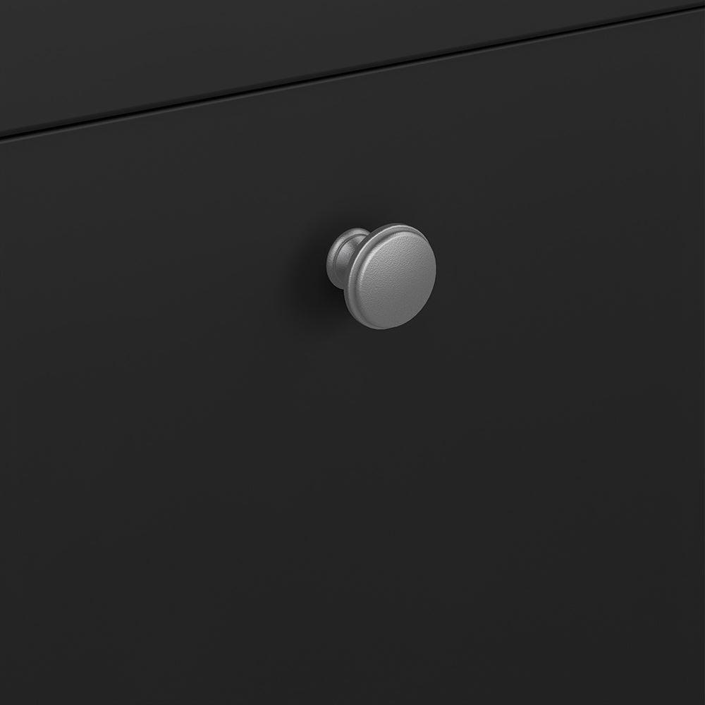Madrid Shoe Cabinet 4 Flip Down Doors in Matt Black - image 9