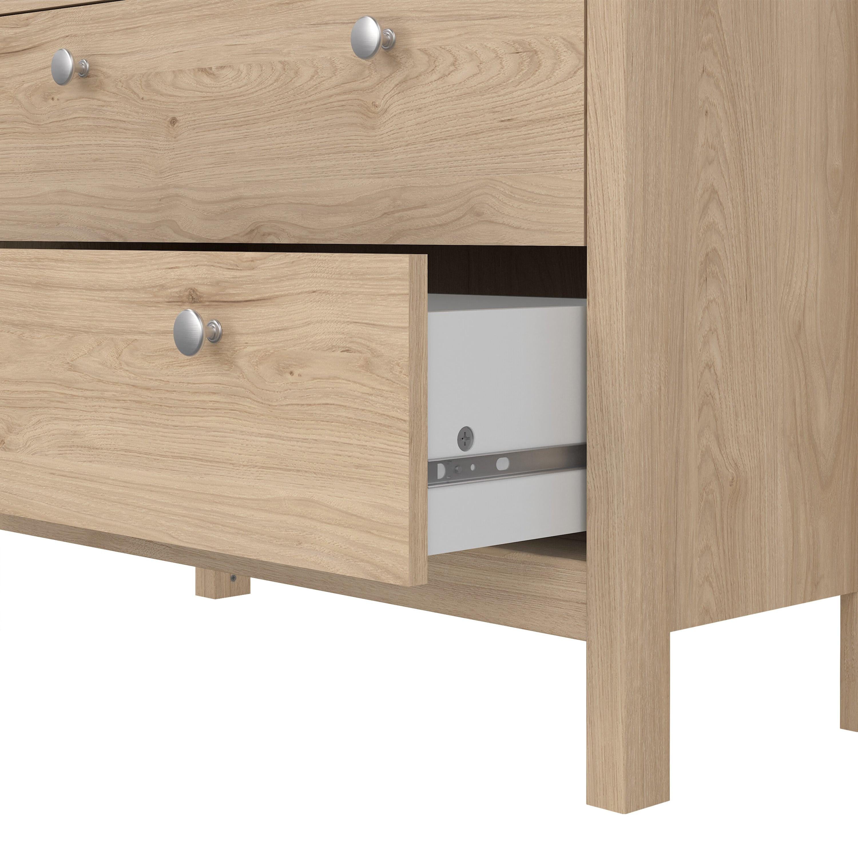 Madrid China Cabinet 2 Doors with Glass + 3 Drawers in Jackson Hickory Oak - image 10