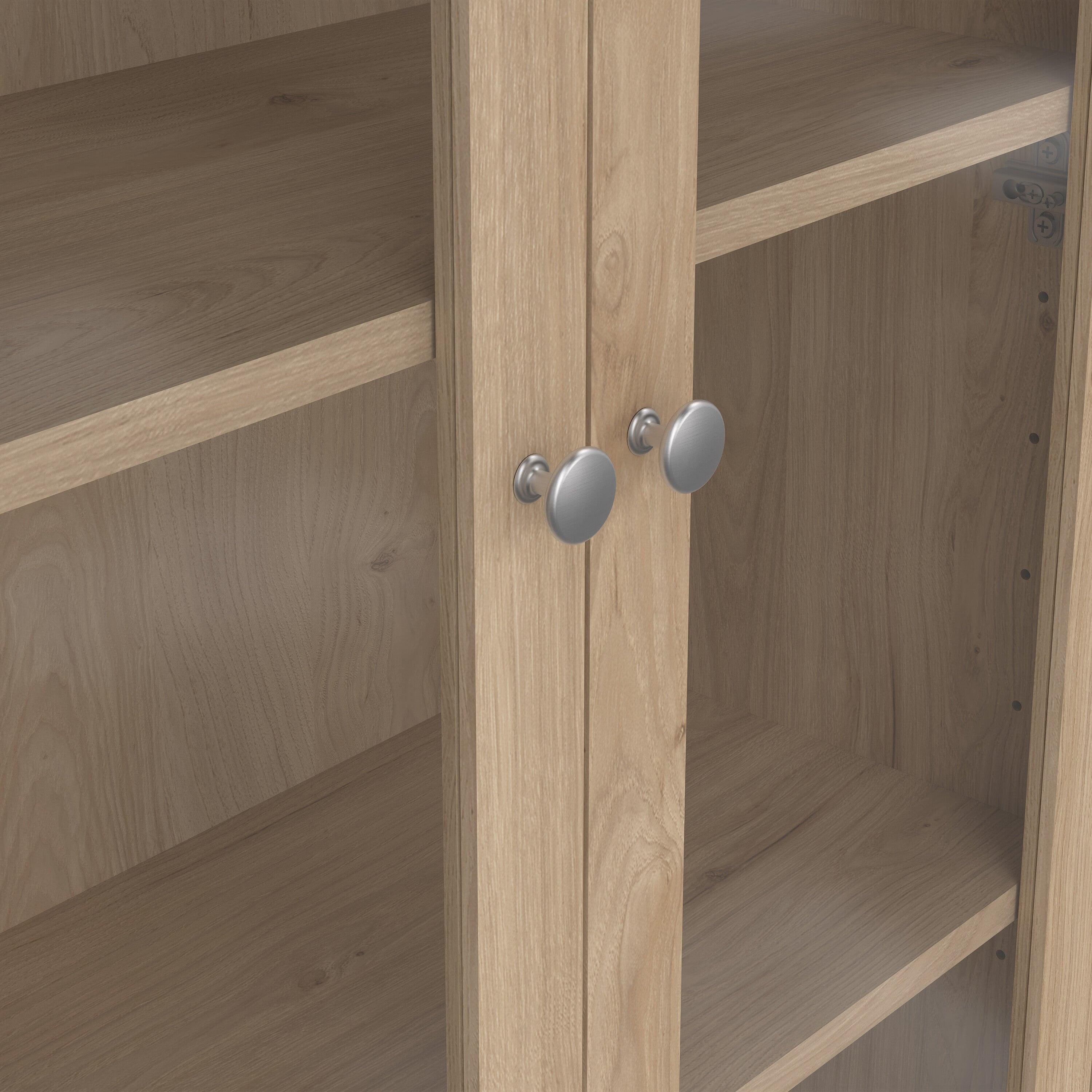 Madrid China Cabinet 2 Doors with Glass + 3 Drawers in Jackson Hickory Oak - image 9