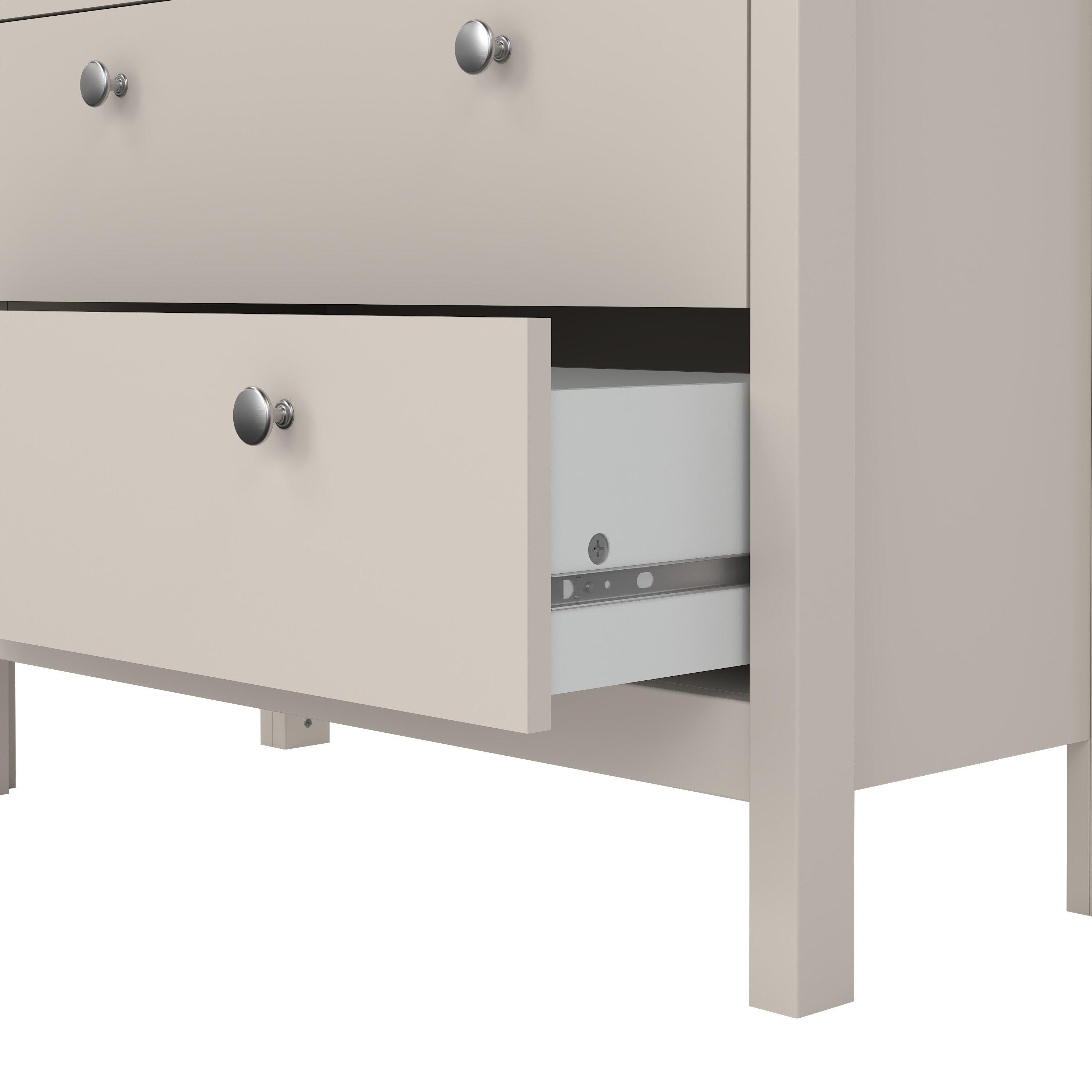 Madrid China Cabinet 2 Glass Doors with 3 Drawers in Cashmere - image 8