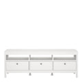 Madrid TV Unit 3 Drawers in White - image 2