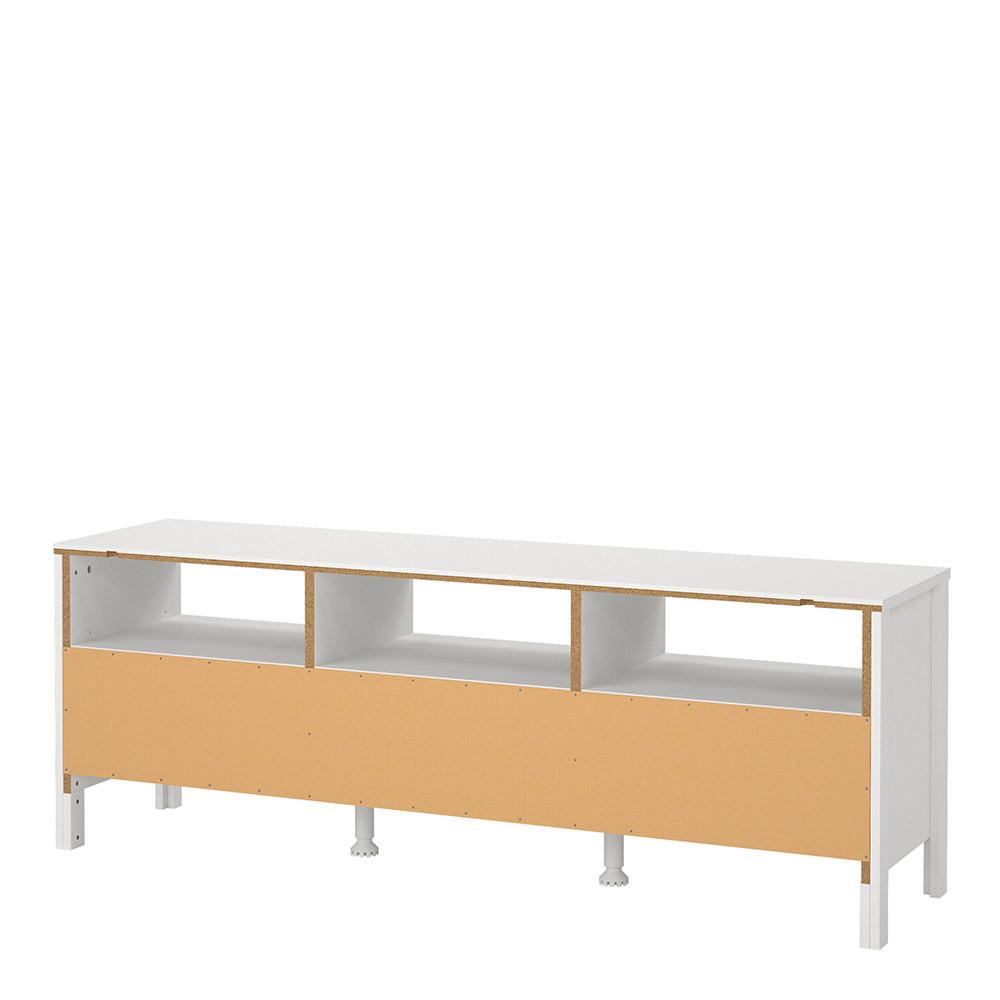Madrid TV Unit 3 Drawers in White - image 4
