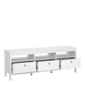 Madrid TV Unit 3 Drawers in White - image 5