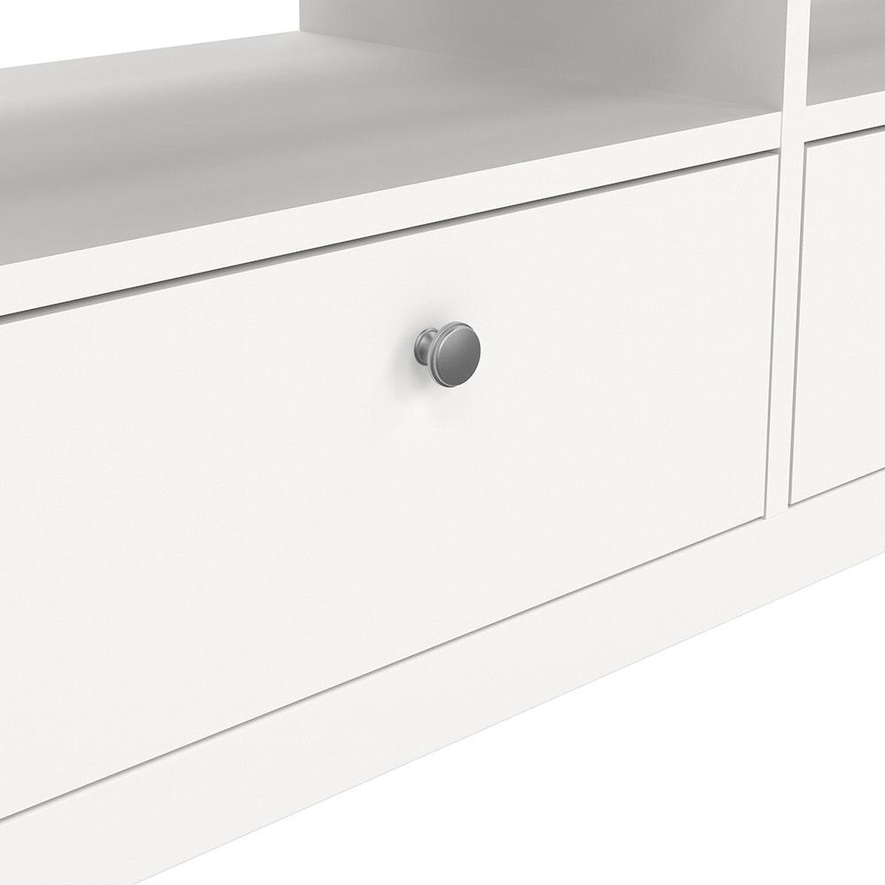 Madrid TV Unit 3 Drawers in White - image 8