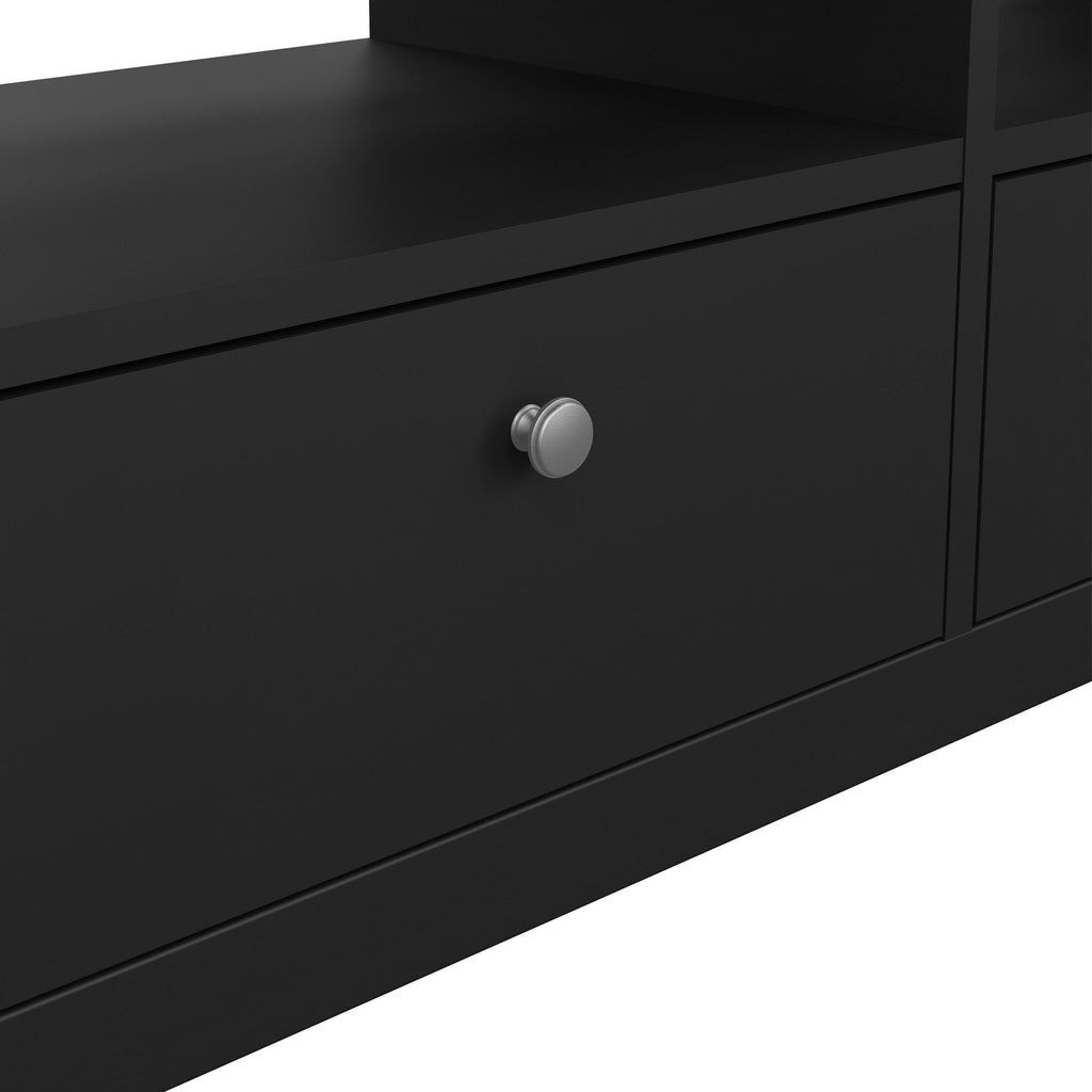 Madrid TV Unit 3 Drawers in Matt Black - image 8
