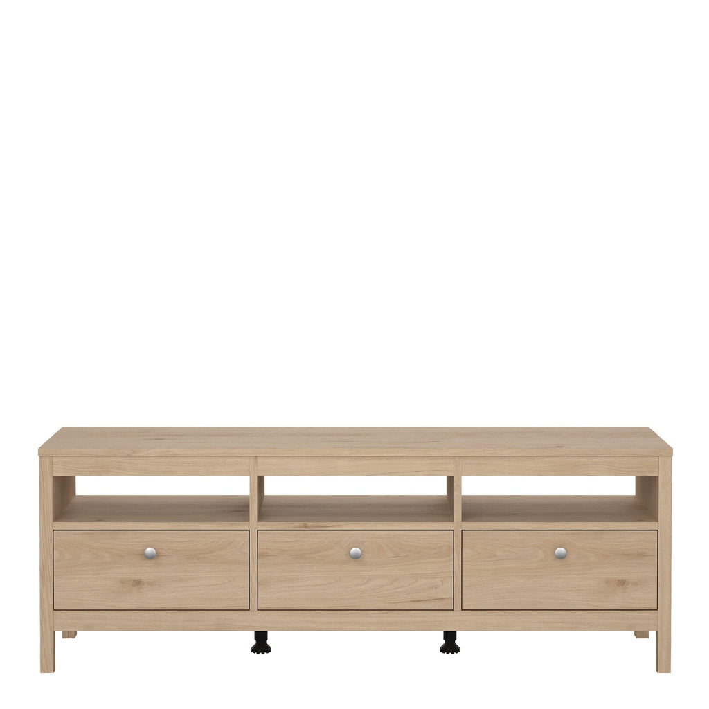 Madrid TV-Unit 3 Drawers in Jackson Hickory Oak - image 2