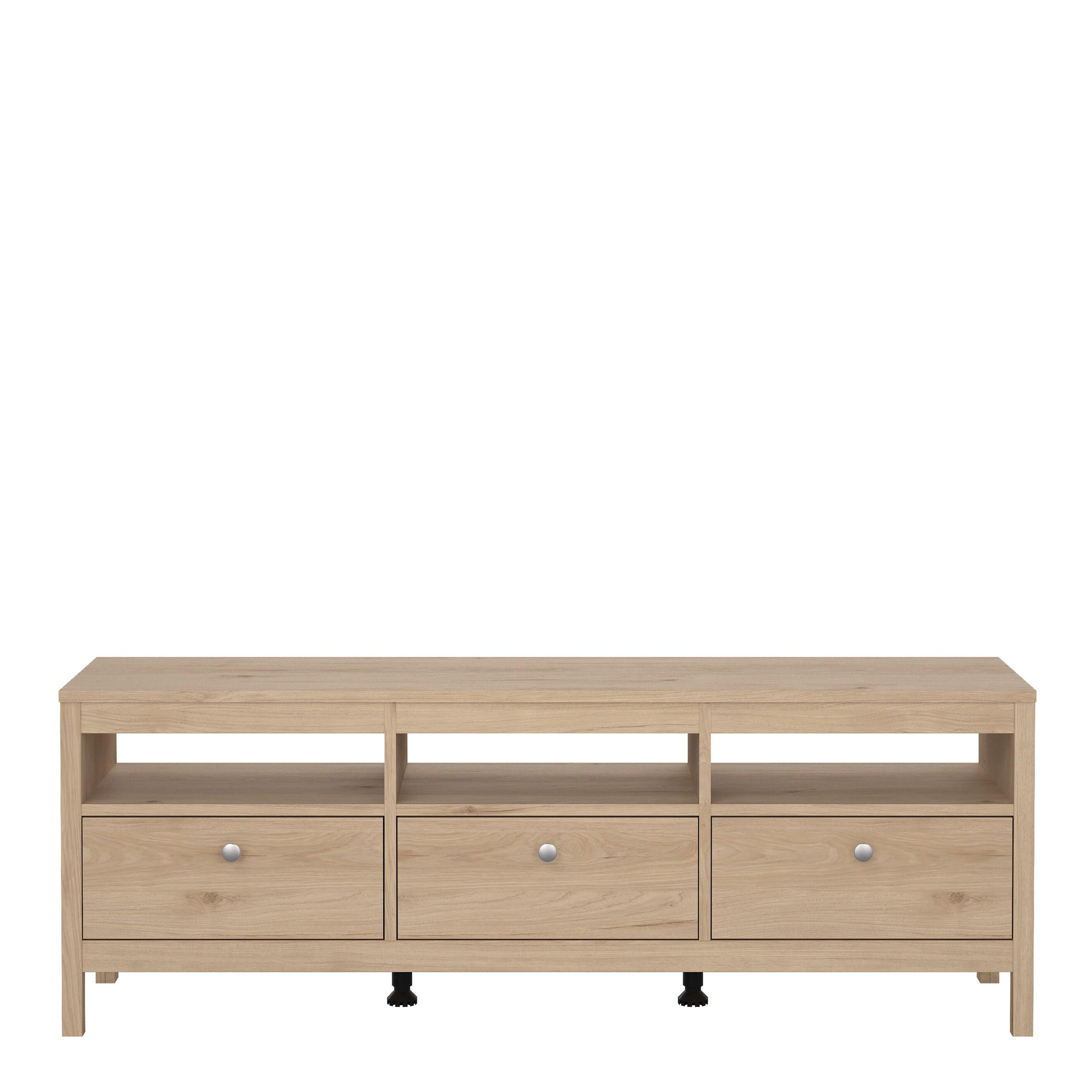 Madrid TV-Unit 3 Drawers in Jackson Hickory Oak - image 2