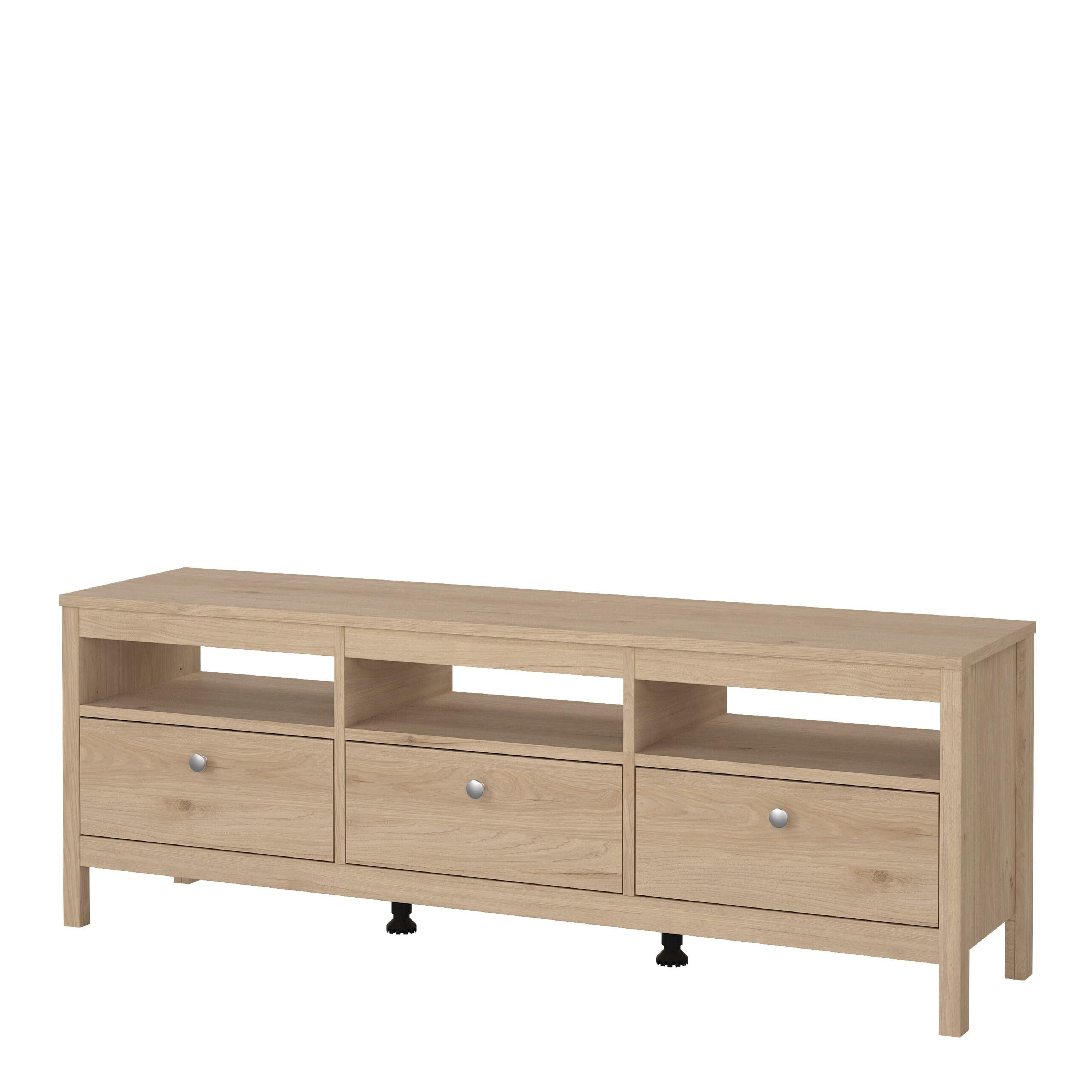 Madrid TV-Unit 3 Drawers in Jackson Hickory Oak - image 3