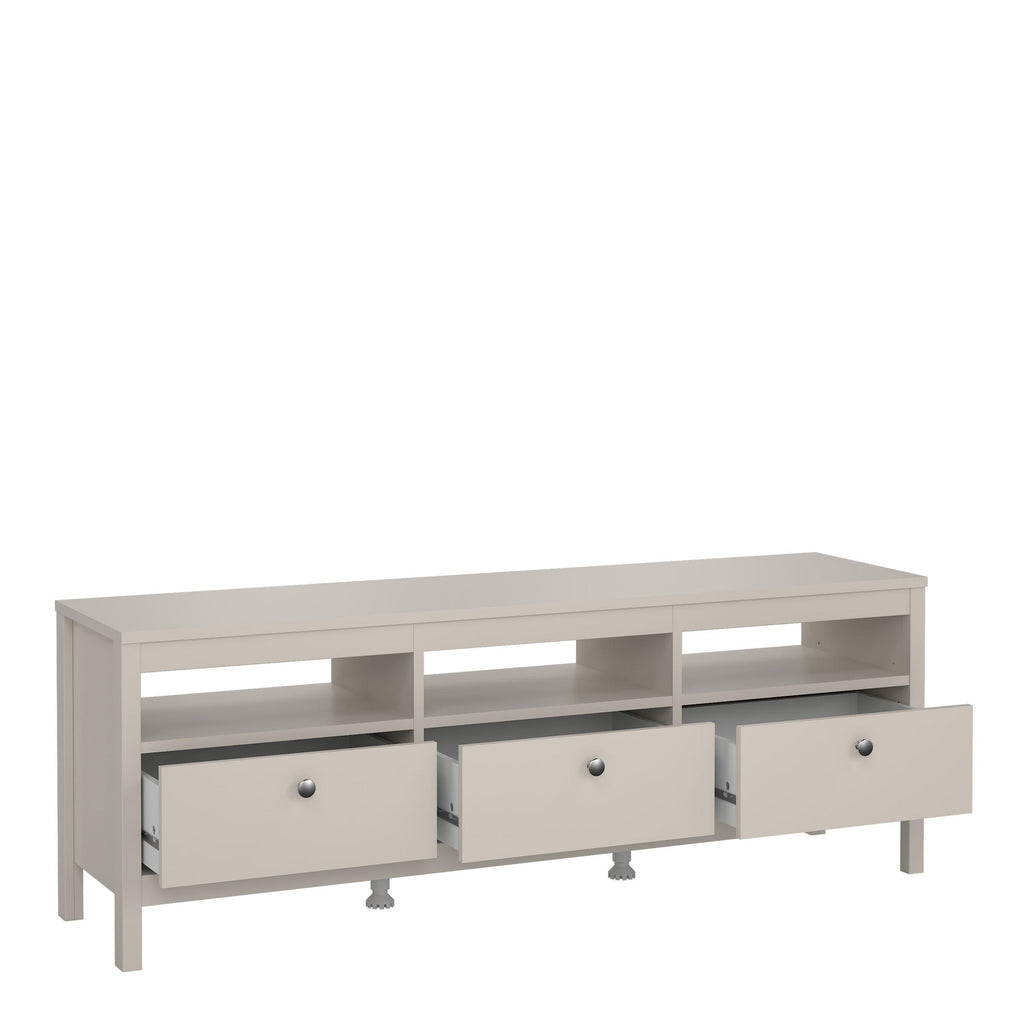 Madrid TV Unit 3 Drawers in Cashmere - image 5