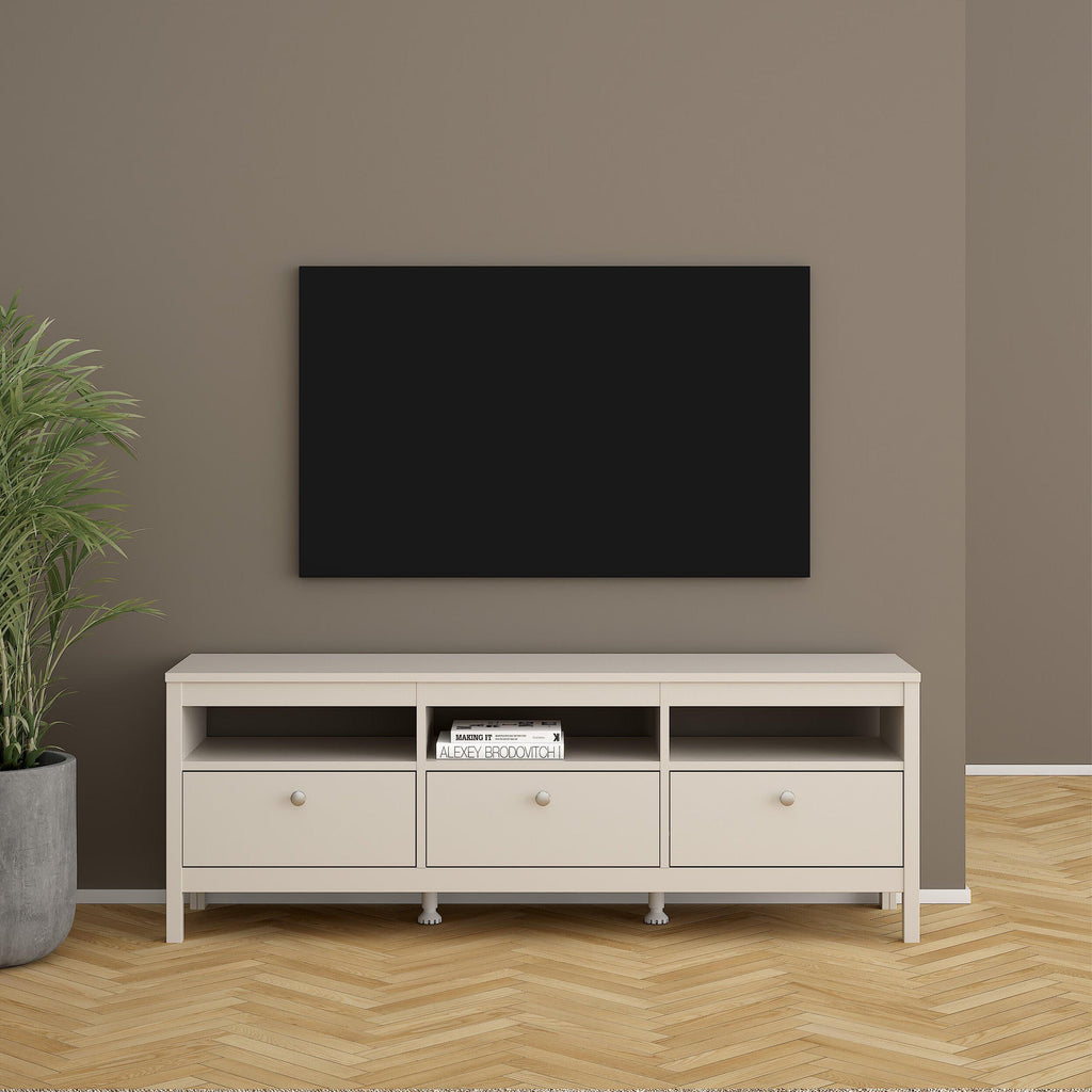 Madrid TV Unit 3 Drawers in Cashmere - image 6